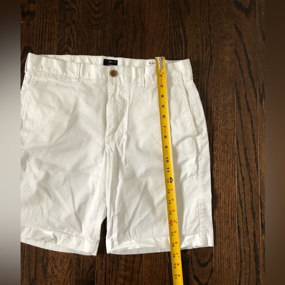 J.Crew Men’s 32W White Stretch Chino Shorts w/9” inseam - VGUC! - Picture 9 of 11